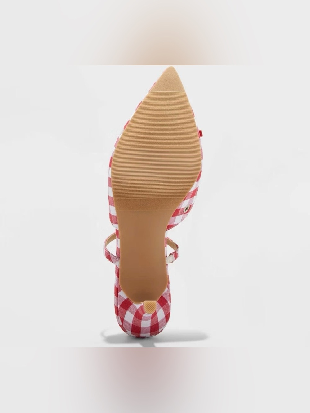 wild fable Red & White Gingham Bow Slingback Flats - Picture 6 of 9